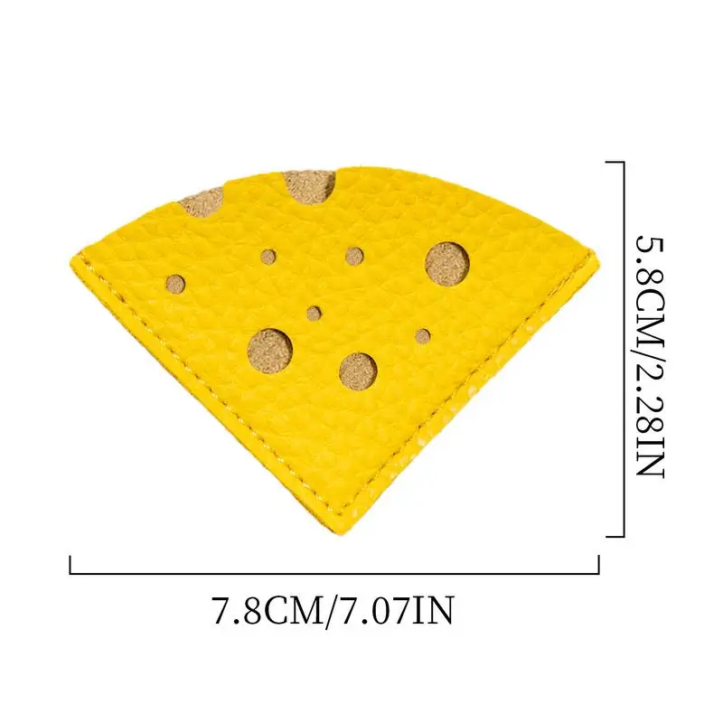 Leather Triangle Bookmark for Library, Corner Book Marker, Reading Assistant Tool, Smooth Page Markers, Cheese Design