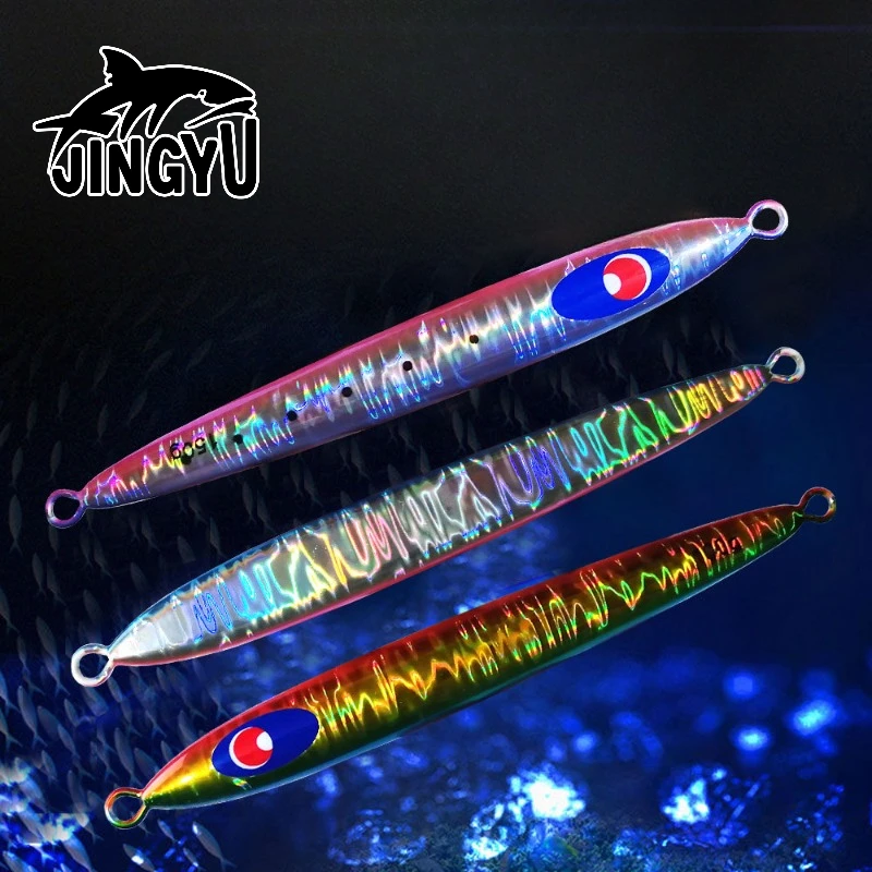 

JJINGYU Boat Fishing for Japanese Fast Sinking Iron Plate 100g, 130g, 150g, 180g, 200g, Asian Bait Mackerel, Golden Spear 1PCS