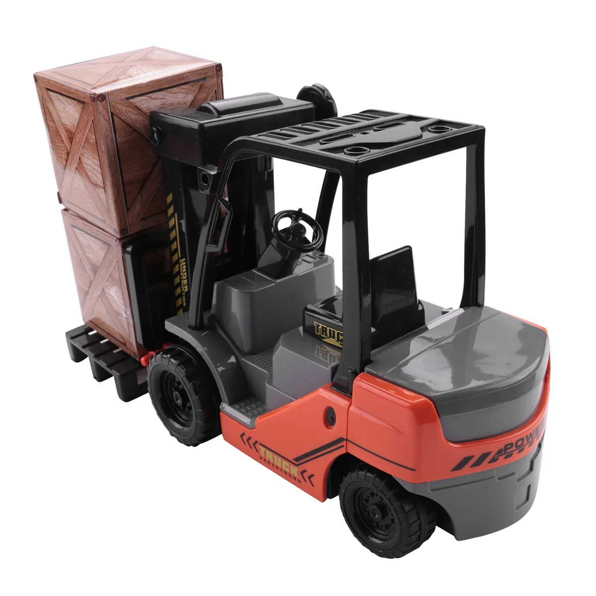 

1:22 Scale Lnertial Forklift Friction Fork Lift with Pallet Cargo Warehouse Truck Vehicle Model Toy Forklift for Kids