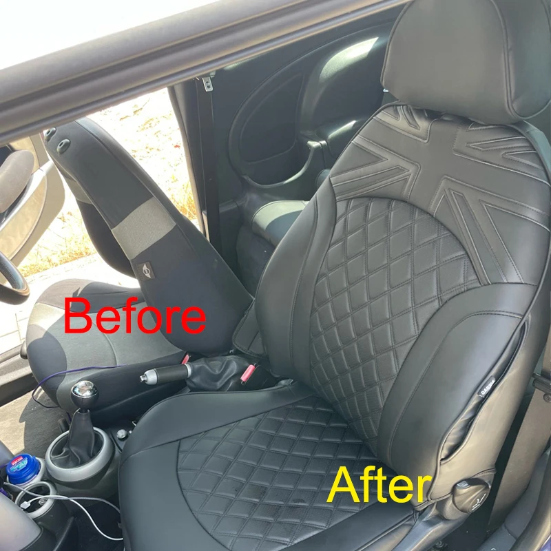 Car Full Seat Covers Protection Leather Accessories for Mini Cooper R56 R50 R53 R55 R57 R58 R59 R60 F56 F55 F57 F54 F60 2025 New view 3