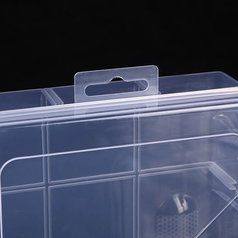 Transparent Plastic Storage Box For Small Component Jewelry Tool Box Bead Pills Organizer Nail Art Tip Case Container