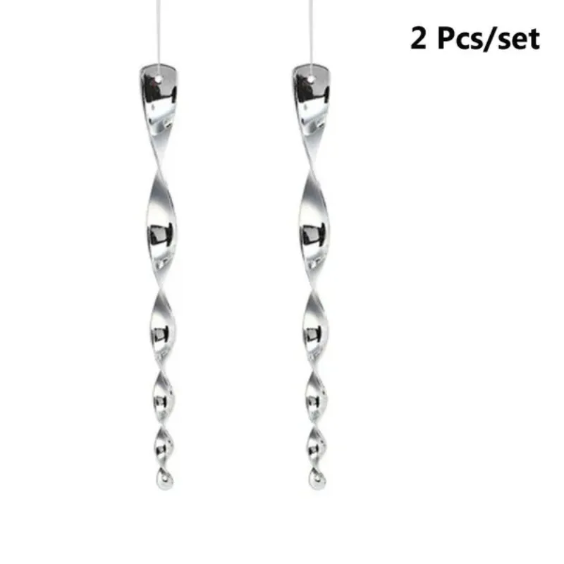 Bird Repeller Rods Reflective Wind Spiral Deterrent Control Garden Ornaments Decorative Tools 2 Pcs 5 Pcs