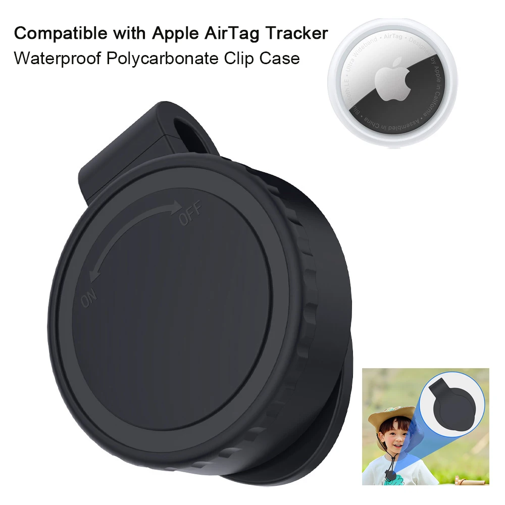 

Водонепроницаемый чехол-клип из поликарбоната, совместимый с Apple AirTag Tracker