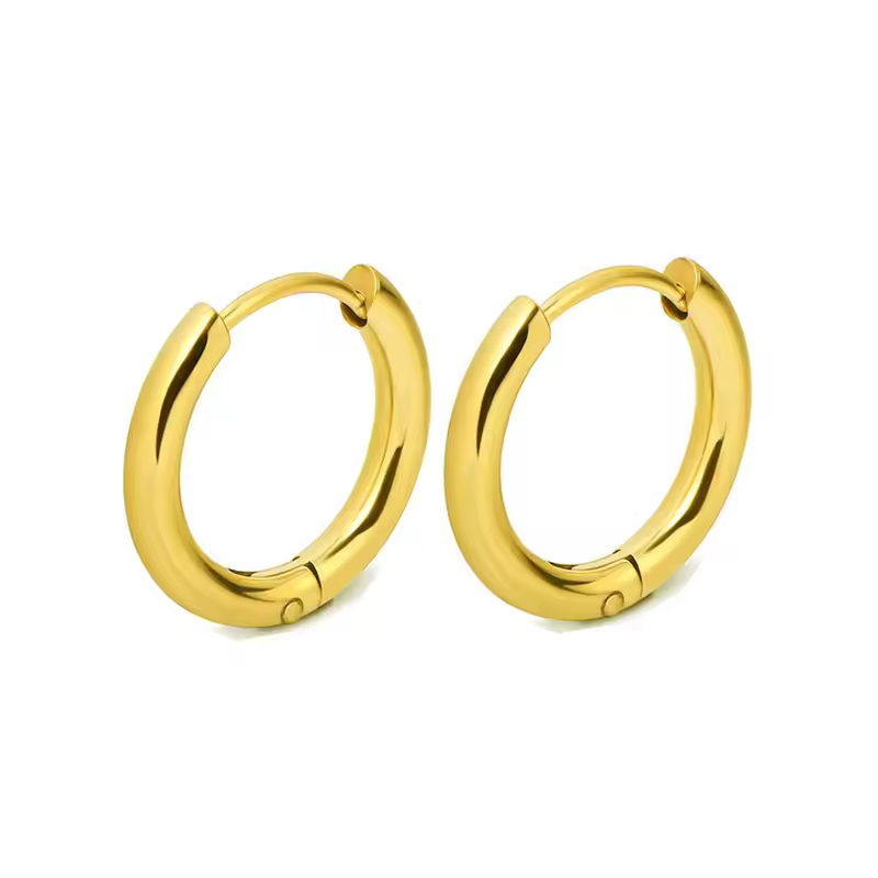 1 Pair Stainless Steel Hoop Earrings Women Men Gold Color Small Earrings Girl Jewelry Pendientes Mujer Aretes Cartilage Piercing - Image 8