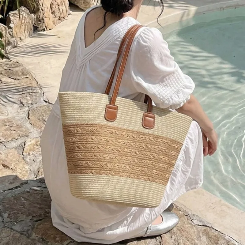 

Large Capacity Diaper Bag Women's Handbag Leather Shoulder Purse Best Superstar Show Minimalist Unique Designer Paris