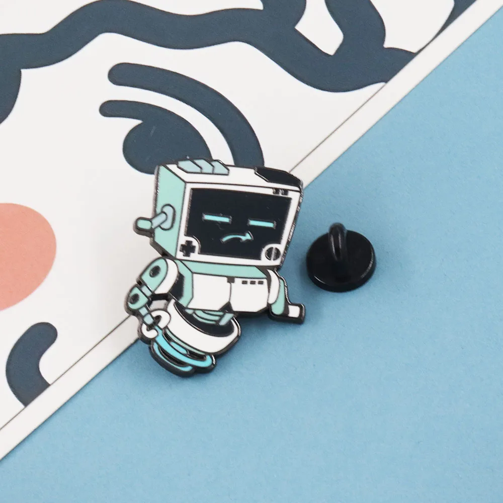 Inscryption Vintage Metal P03 Enamel Pin Technology Scrybe Great Transcendence Gamer Gifts Accessories