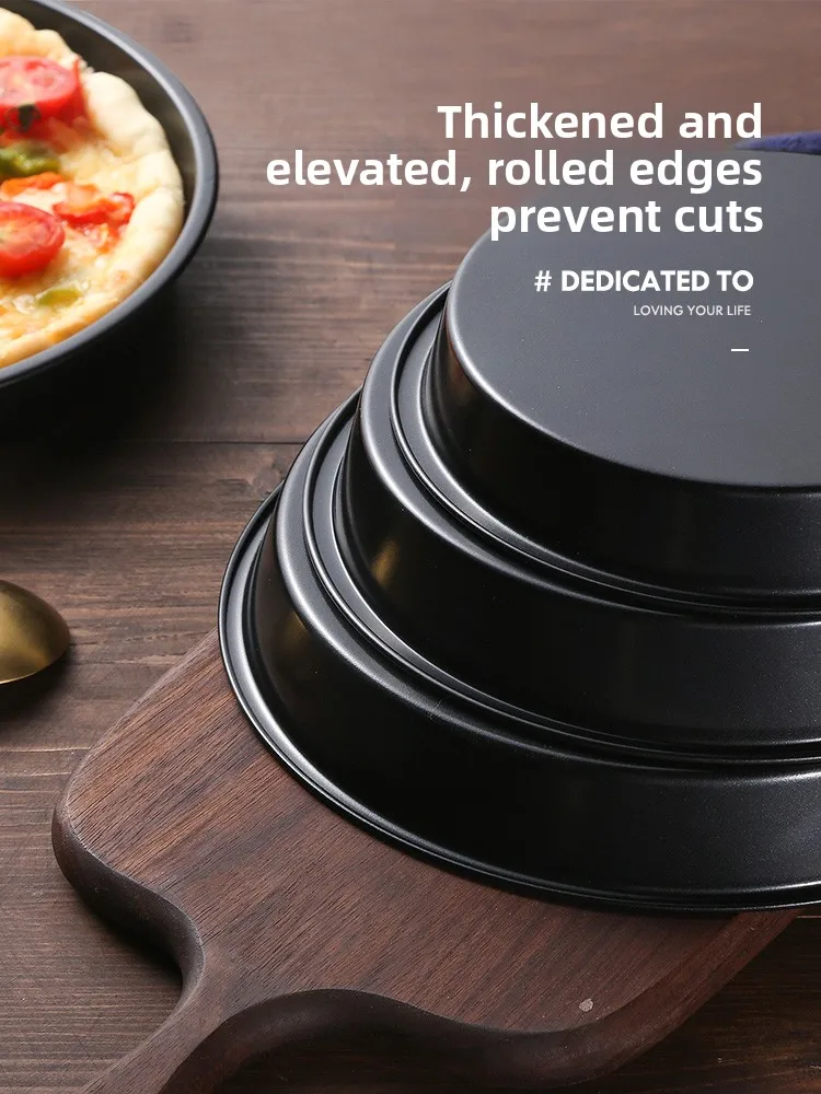 

Набор противень для пиццы Non-Sti 6, 8, 9, 0 дюймов, круглая духовка для выпечки тортов, домашнее использование, кухонная утварь, инструменты для выпечки, углеродистая сталь...