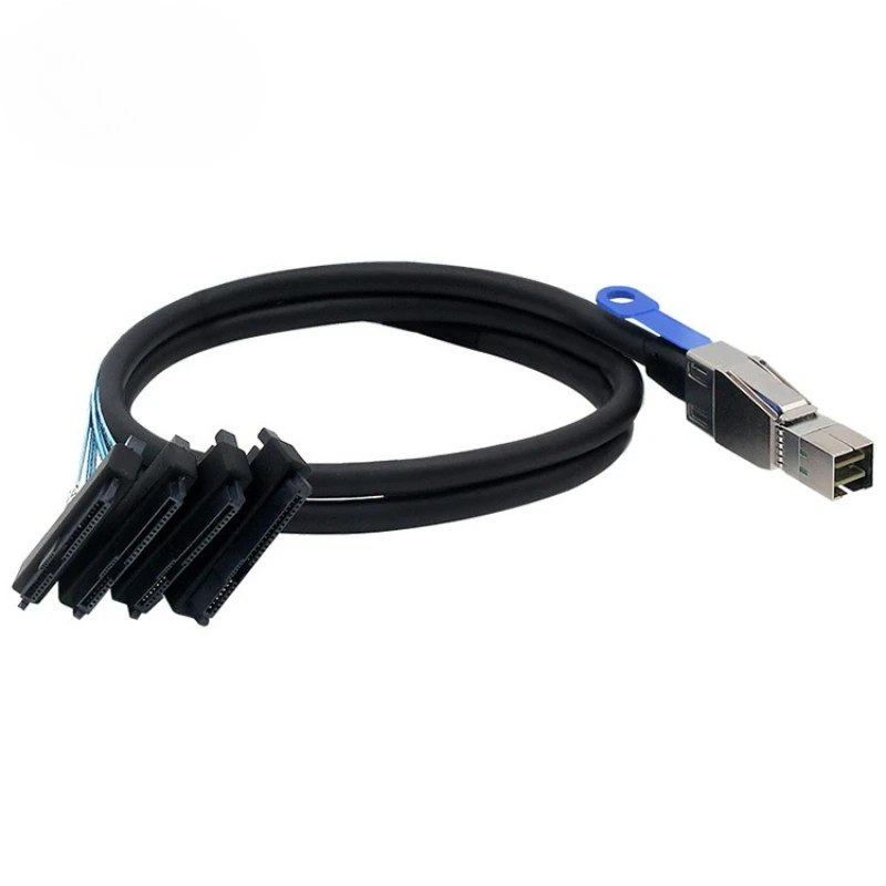 0.5M1.0M 2M 3M Nternale Mini SAS HD SFF-8644 To 4 X 29-Pin SAS SFF-8482 with 15pin Sata Male 2 in 1 Cable