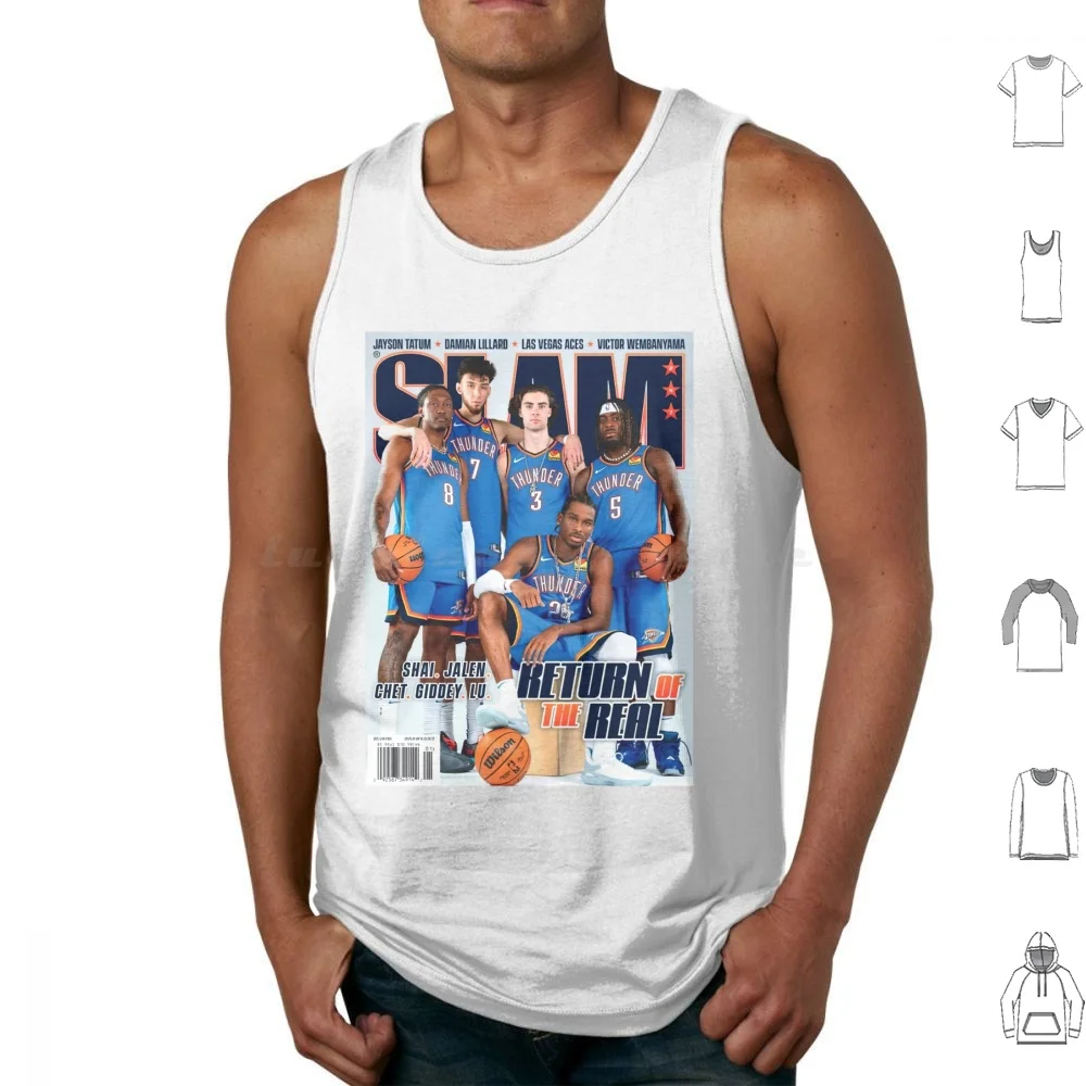 Shai Sga Josh Giddey Chet Holmgren Jalen Tank Tops Print Cotton Josh Giddey Basketball Giddey City Giddey Up Sga Shai Okc