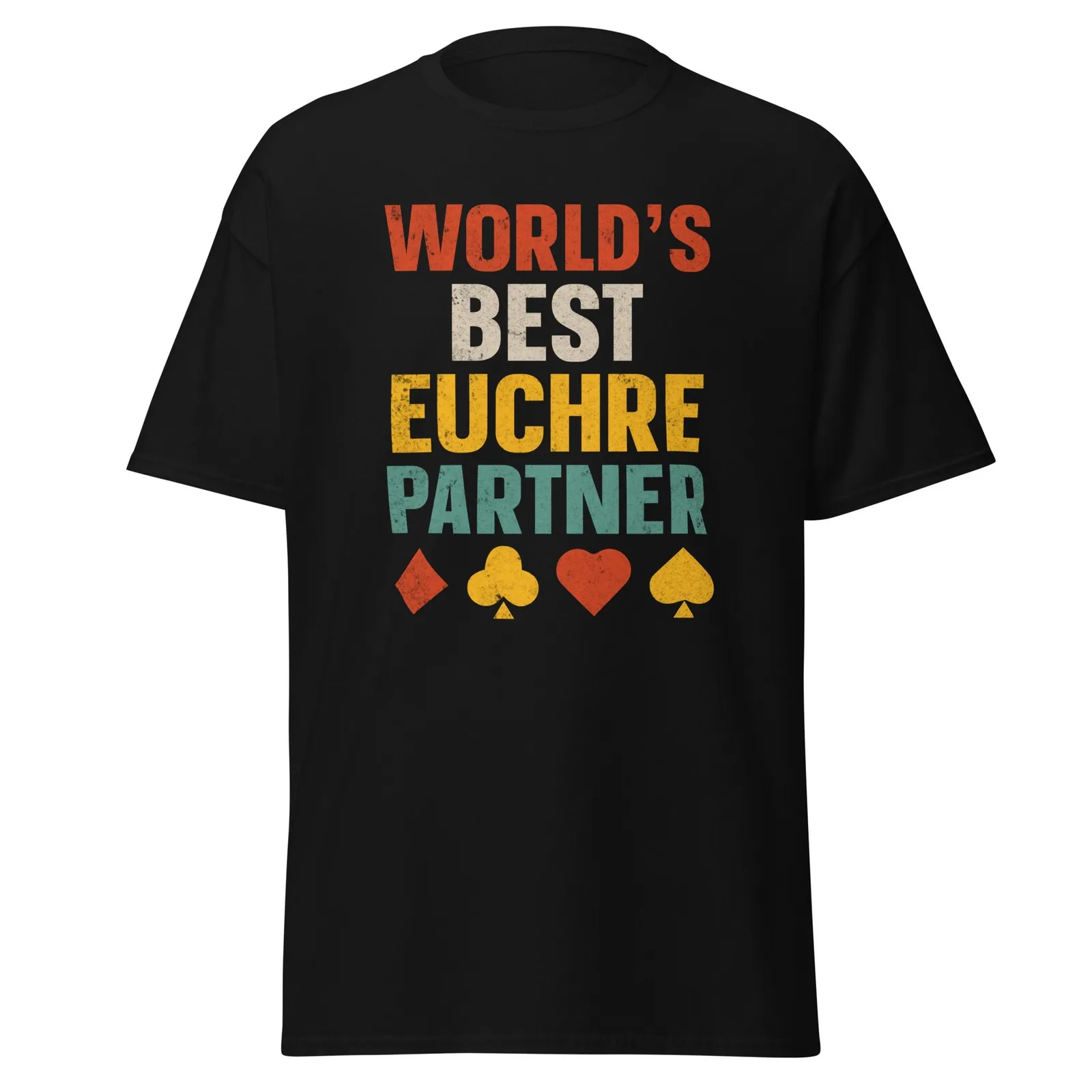World's Best Euchre Partner T-Shirt Card Game Funny Euchre Shirt