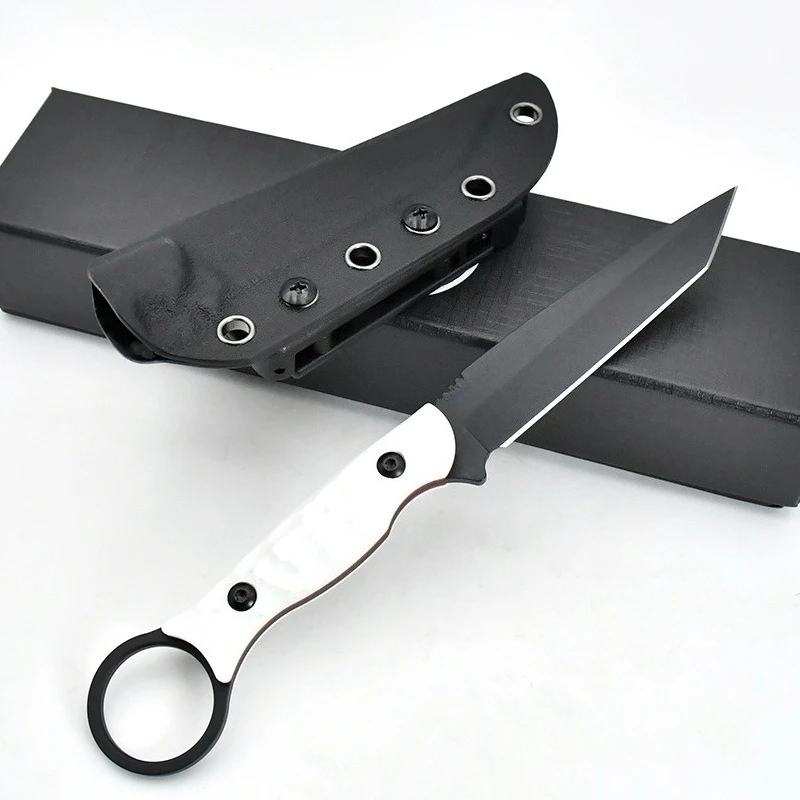 

Прямой нож TO/OR, 8Cr13Mov, лезвие G10, ручка, подходит для кемпинга, выживания, дикой EDC, охоты, практичной резьбы