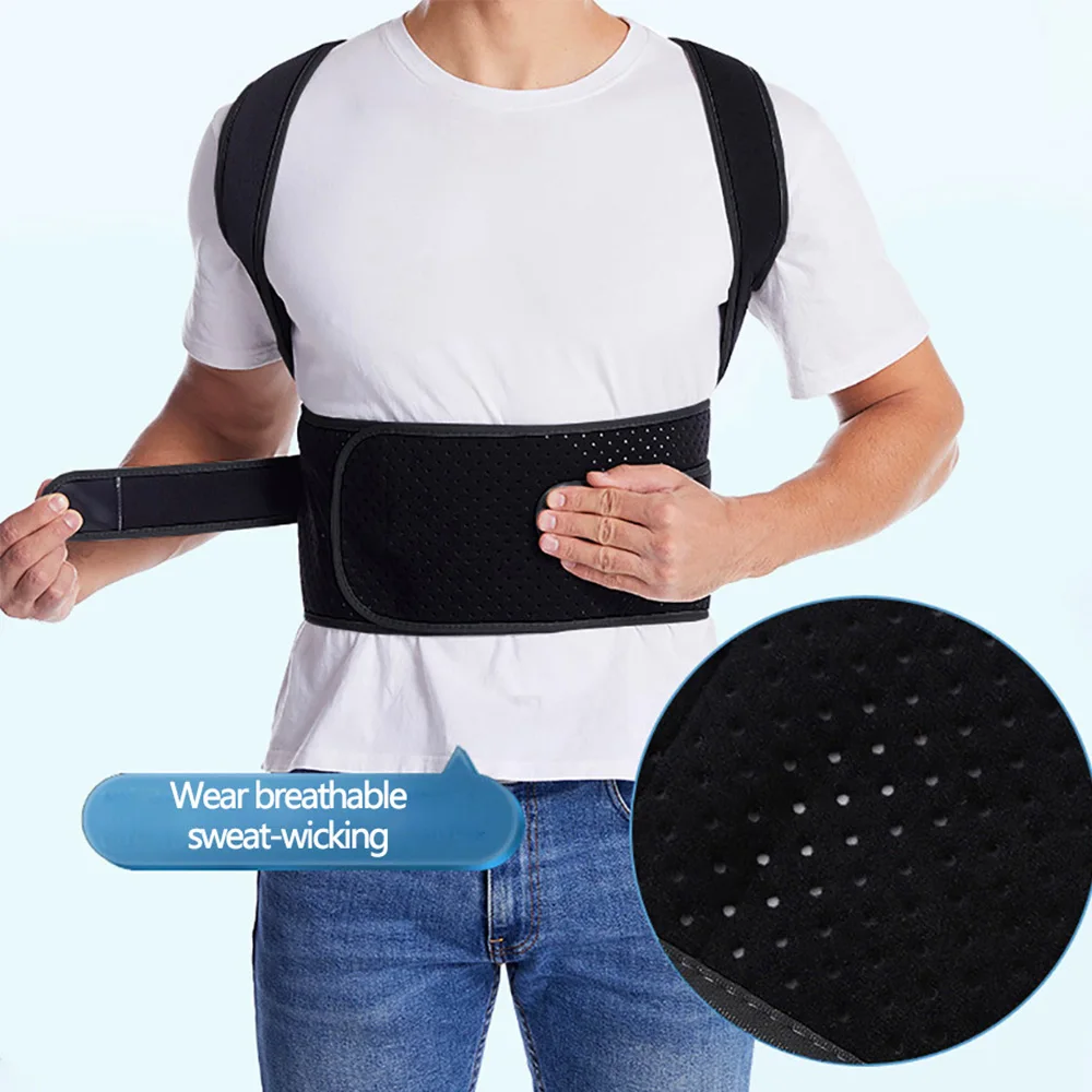 Adjustable Fully Back Posture Corrector Belt Shoulder Waist Spine Brace Children Adult Back Pain Relief Stop Slouching Hunching