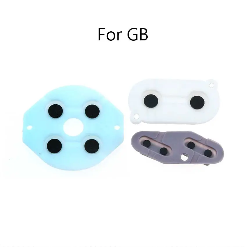 1 juego Almohadillas de goma conductora de silicona para controlador PS2 PS3 PS4 PS5 Xbox One/360 Teclas de contacto D-pad para GB GBA GBC 4