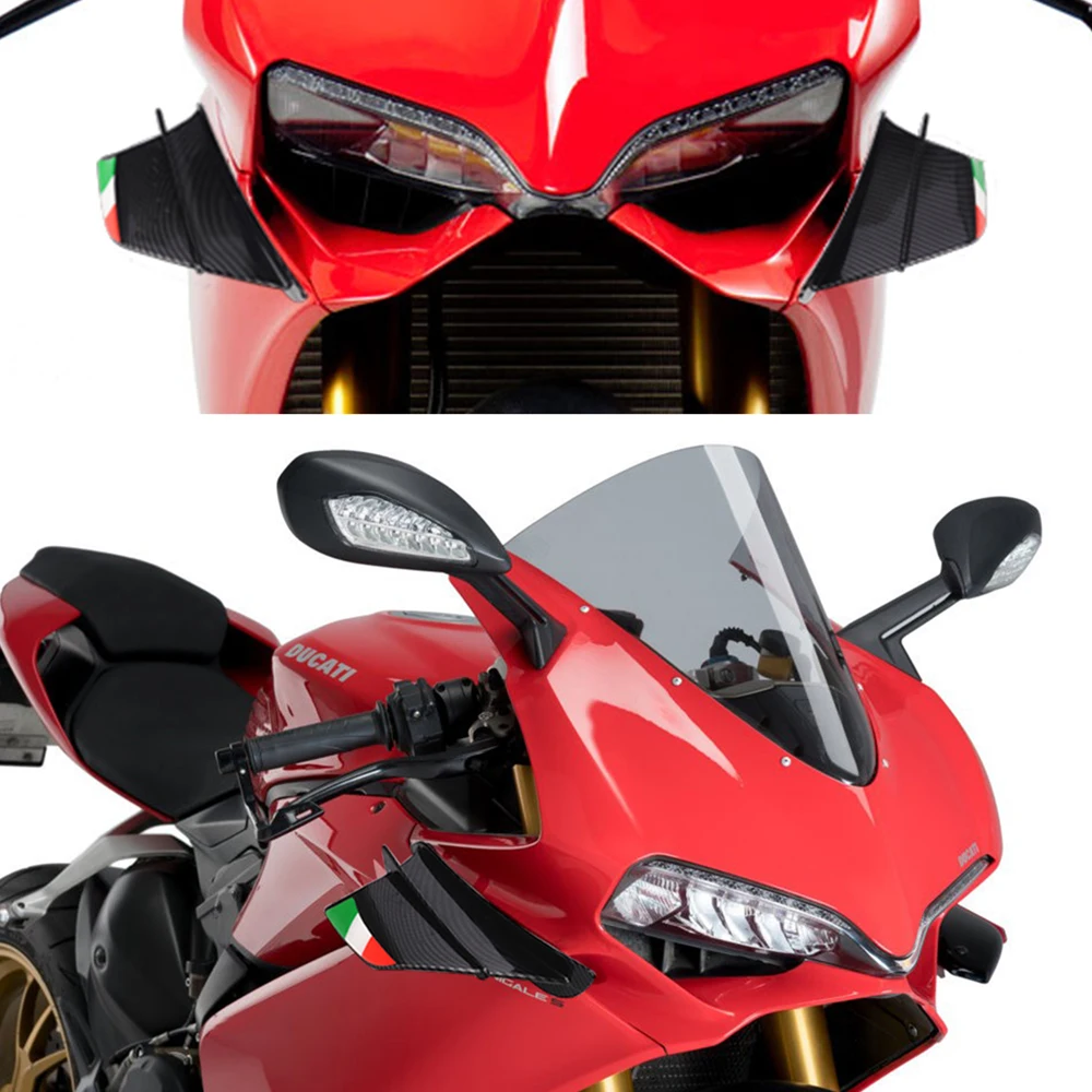 For Hyosung GTR 125/250 GT 250R GT250R Kymco Ak 550 Ak550 Downtown Xciting 400 Motorcycle Winglet Aerodynamic Wing Kit Spoiler