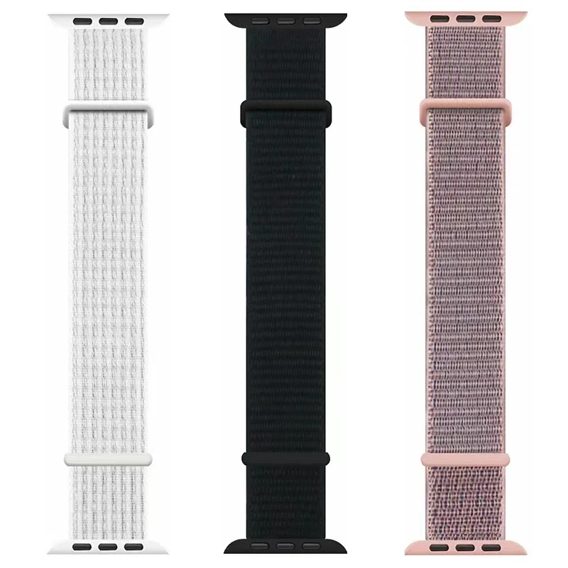 Strap for Apple Watch Ultra 2 1 49mm 10 42mm 46mm Replacement Nylon Wristband for Serise 9 8 7 6 5 4 SE 44mm 45mm 41mm 44mm 40mm