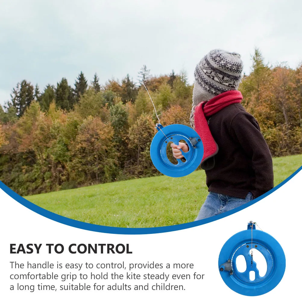 1 Set Plastic Handwiel 200M Lijn Duurzaam Kite String Handvat Reel Gladde Begeleiding Coils Voor Kinderen Volwassenen Outdoor vliegeren