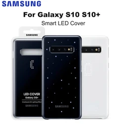 Original For Samsung LED Cover For Galaxy S10Plus S10 S10+ Protective Clear View  Cover Case SM-G9730 SM-G9750