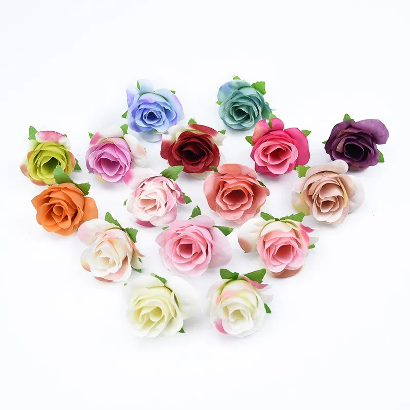 20 stücke Künstliche Pflanzen Dekorative Blumen Brosche Braut Handgelenk Diy Weihnachten Dekorationen für Haus Billig Künstliche Blumen – Detail 4