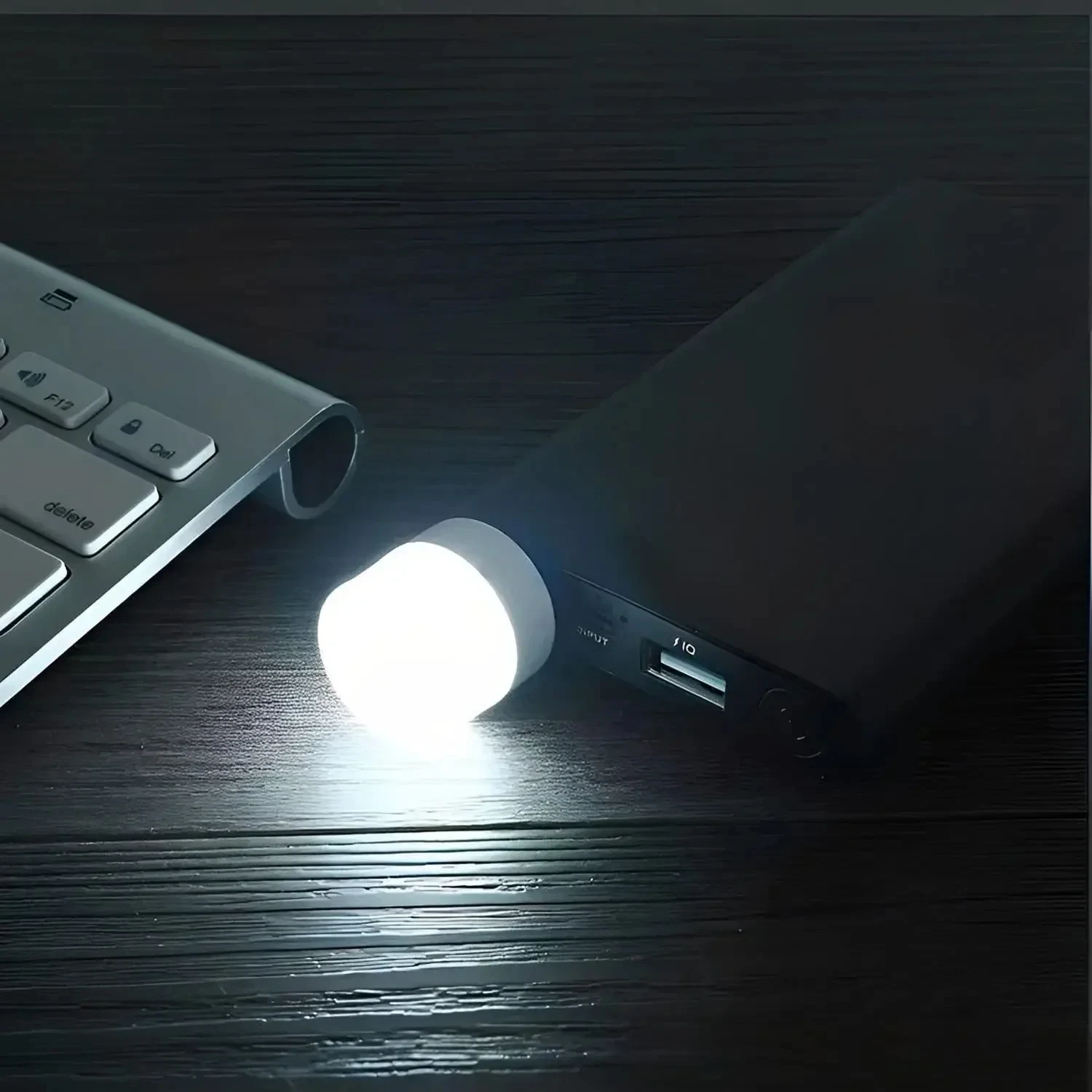 Mini luz LED nocturna portátil, lámpara de enchufe USB, protección ocular, luces de lectura para libros, ordenador, alimentación móvil, enchufable, 20/1 piezas