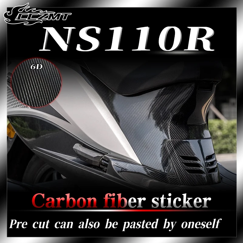 

For HONDA NS110R stickers 6D carbon fiber protective stickers car body film waterproof and sunscreen decoration modification