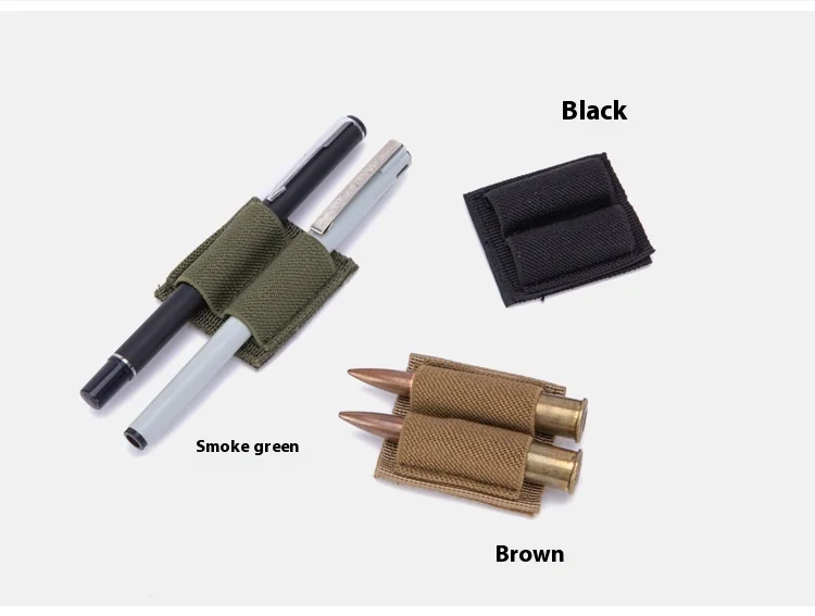 Łatka taktyczna 2 okrągłe uchwyty na amunicję samoprzylepne 2-otworowe wkłady haczyk pętla łatka karabin myśliwski Airsoft M4 Shotgun Bullet Pouch