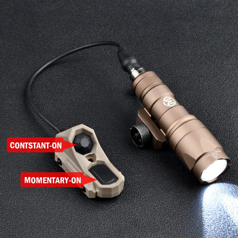 Tactical AXON Pressure Remote Switch Dual Function Airsoft 20MM Rail MLOK KEYMODE SF M600 M300 Series Hunting Flashlight Laser