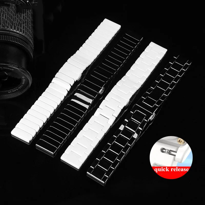 High Quality 14 16mm 18mm 20mm 21mm 22mm For Seiko Tissot Armani Citizen Omega Ck Ceramic Watch Strap men\'s And Women\'s Bracelet