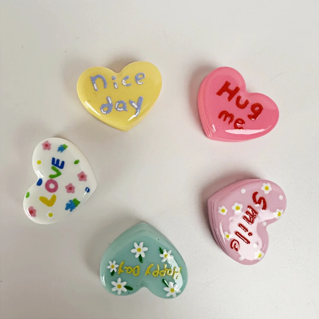 5pcs Refrigerator Magnets Love Decoration Magnets Cute Decorative Magnets Personalized Fridge Magnet Locker Cabinet
