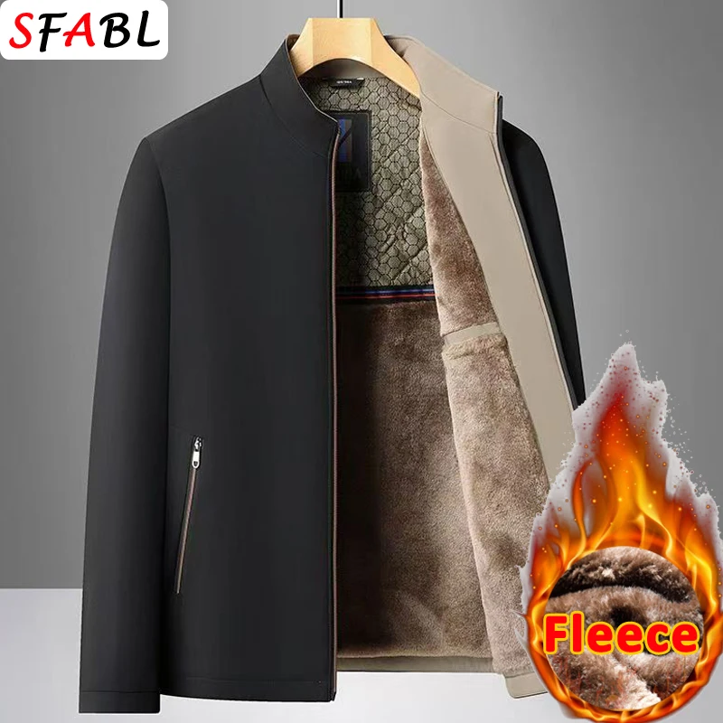 Modische Dicke Warme Herren-Winterjacke Winddichte Herbst-Herren-Wintermäntel Luxuriöse Oberbekleidung Herren-Winterjacken für Business – Detail 4
