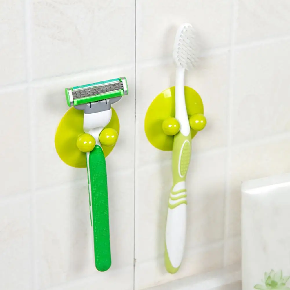 2Pcs Multifunction Vacuum Strong Sucker Kitchen Bathroom Wall Hook Hanger Holder