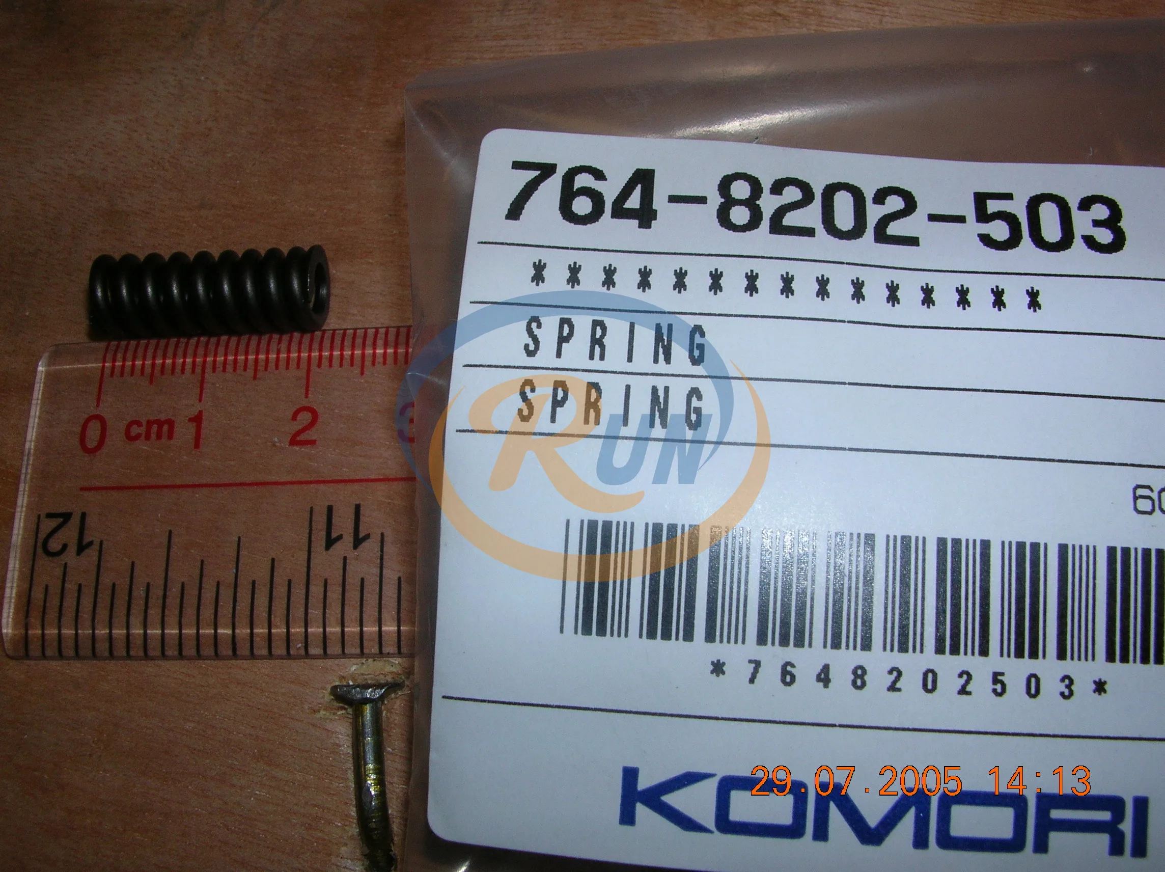 

1 Pcs 7648202503 ORIGINAL Komori LS40 Gripper Spring 764-8202-503 FOR KOMORI GRIPPER Parts