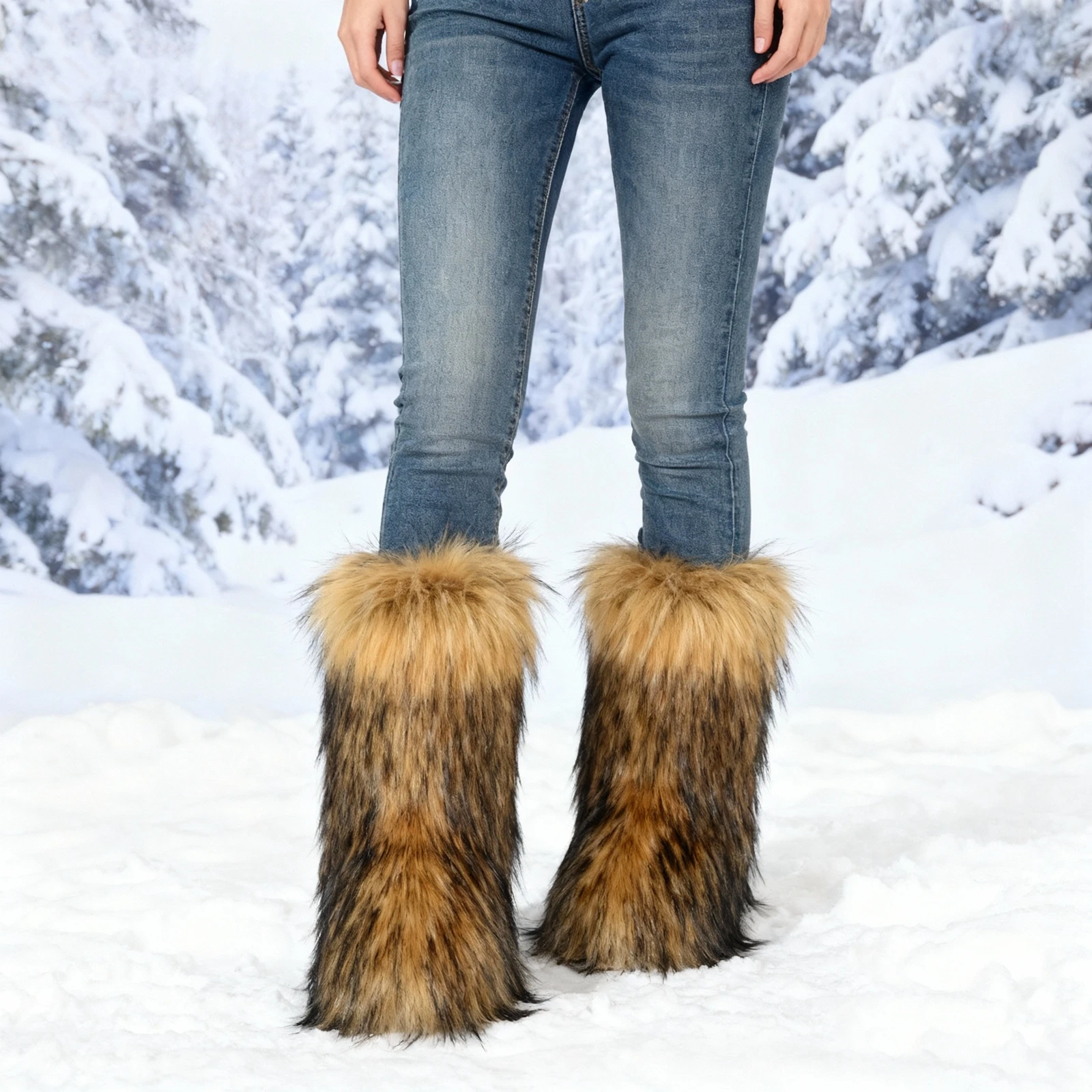 

Winter Women Lace Up With Pom Pom Fuzzy Lined Ankle Boots Casual Round Toe Flat Ankle Warm Snow Boots Daily Korean Style