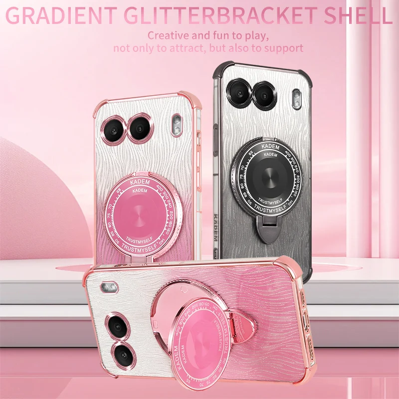 

For Magsafe Magnetic Wireless Charge Holder Case For Oneplus Nord 4 1+nord4 Cover One Plus Nord 4 Fundas Original Glitter Case