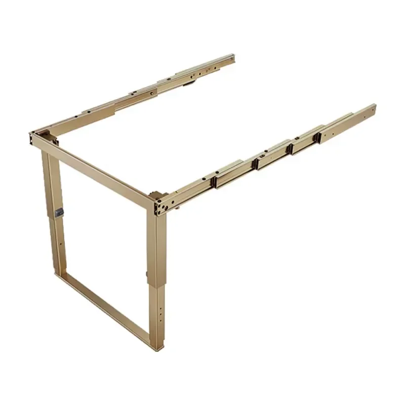 Pull Out Hidden Dining Table Slide Rail with Legs, 70kg Load Aluminum Alloy Folding Table Hardware