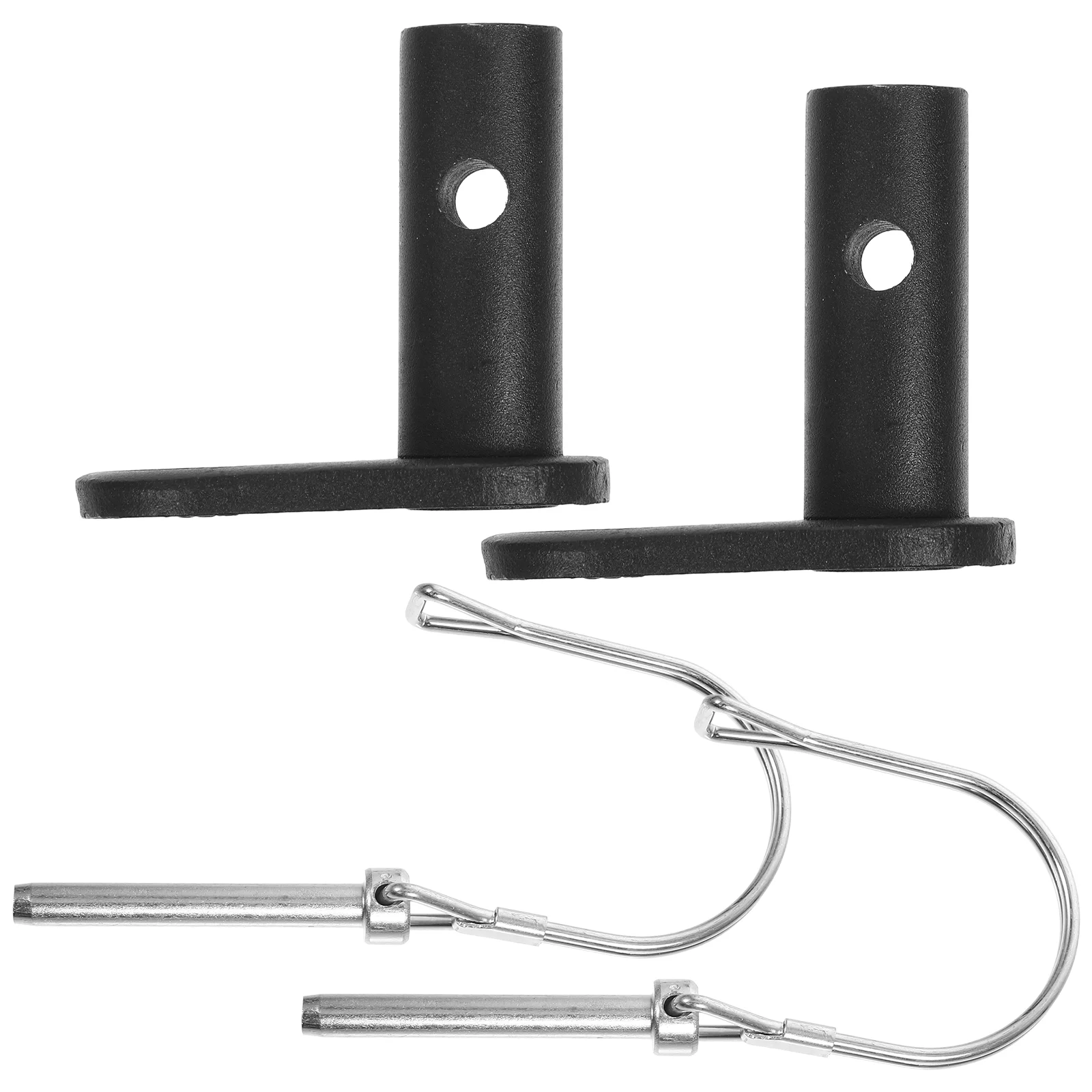 2 Pcs Trailer Accessories Stroller Hooks Bike Attachment Supplies Hitch Connector Steel Coupler Child