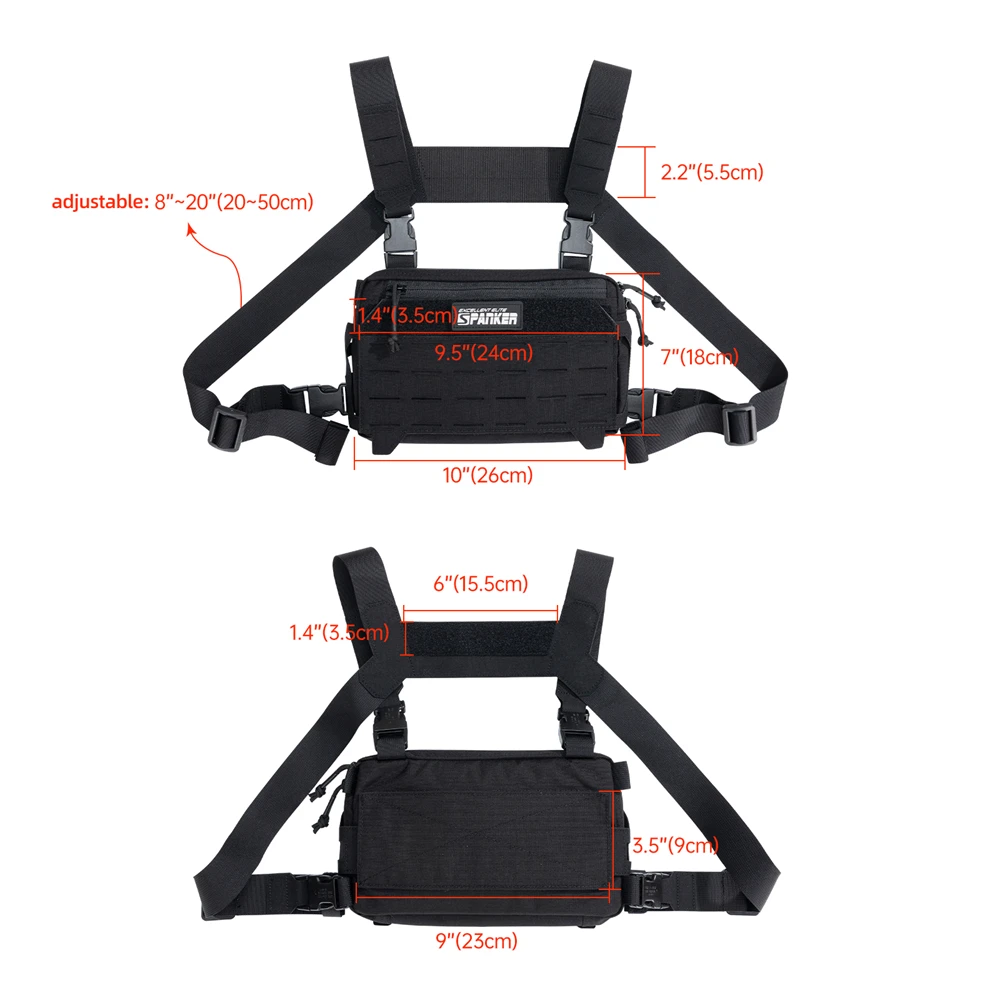 Tactical Vest Chest Rig Pack Pouch Backpack Outdoor Walkie Talkie Pack Holster Chest Bag Hunting Camping Sling Bag - Image 2
