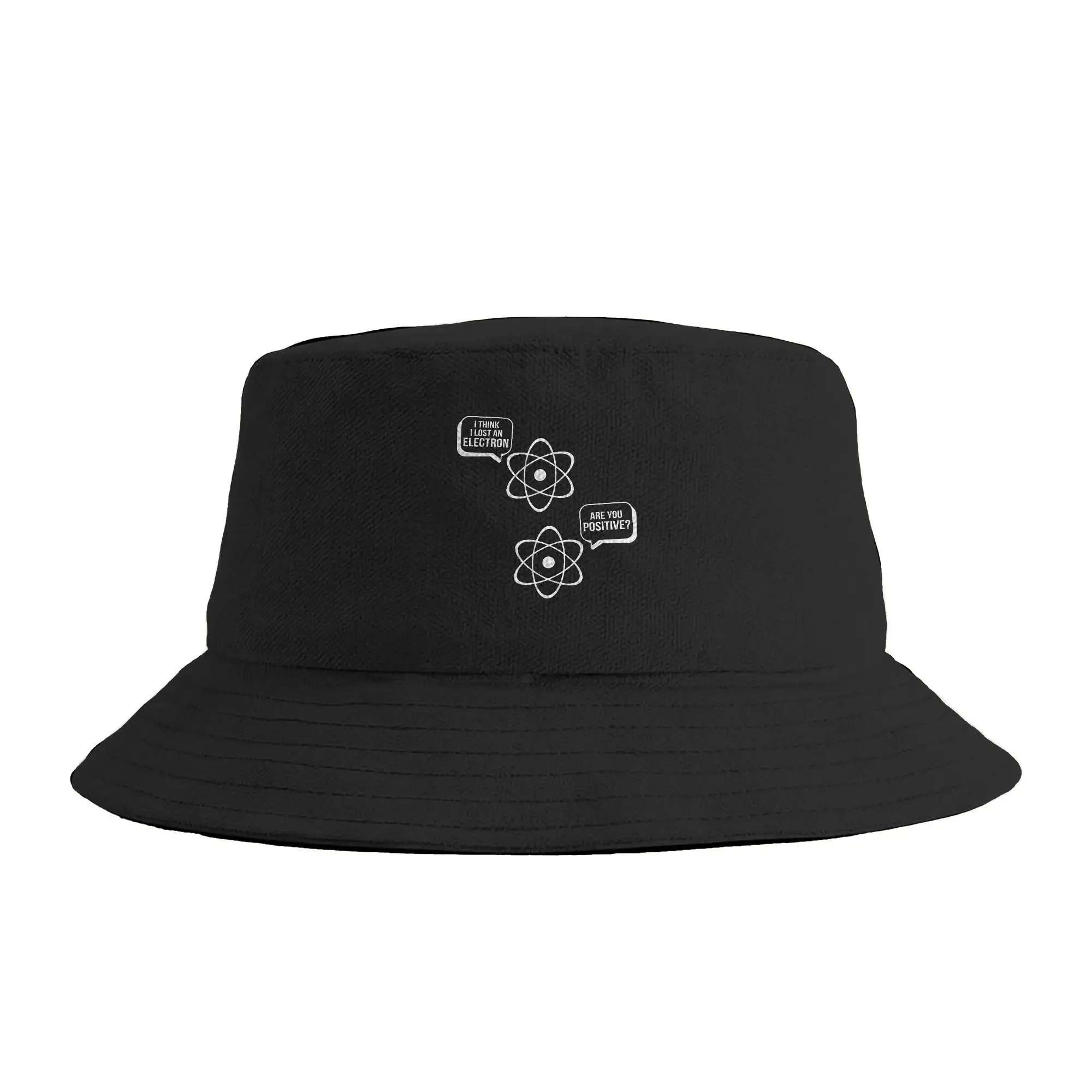 I Lost an Electron Are You Positive Funny ScienceBucket Hat Spring  Trendy Fisherman Hats For Unisex Soft Fold Beach Travel Cap