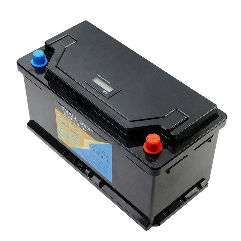 12V 80Ah 100Ah 120Ah LiFePO4 Rechargeable Battery built-in BMS Automatic lighter car starter 12.8v Outdoor Portable power supply