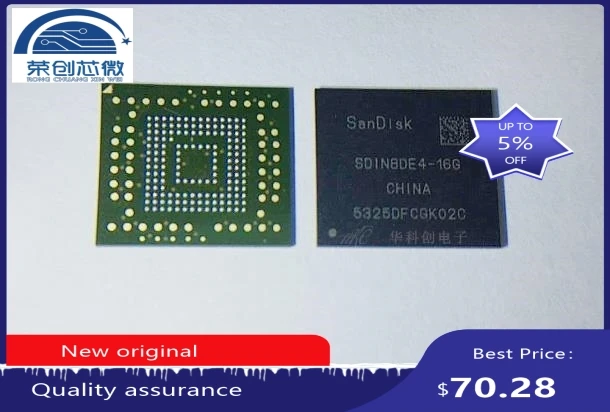  100% New original  SDIN8DE4-16G  BGA  memory chip  SDIN8DE4 16G