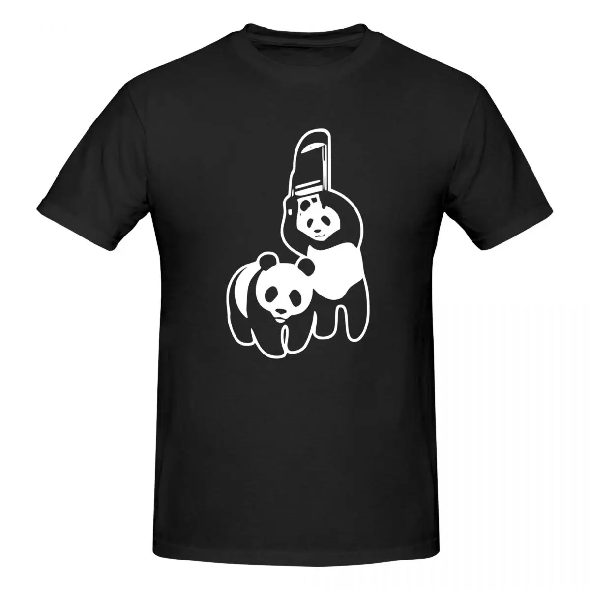 Camiseta divertida de algodón de talla grande para hombre, con diseño de Panda On Panda Jyugemu In 5 Seconds Im Gonna Snap, estilo vintage, para hombre, con humor negro.