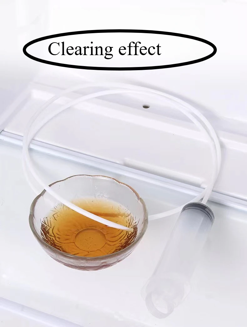 Imagen 7: Juego de cinco piezas de dragadora para refrigerador, cepillo de limpieza, herramienta de dragadora con orificio de drenaje para refrigerador