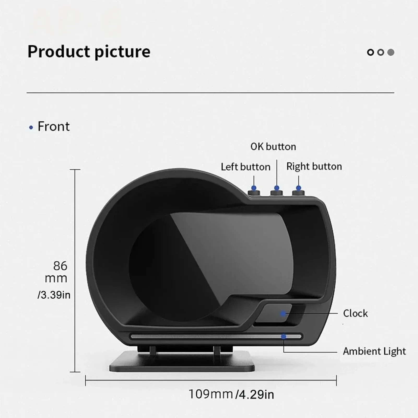 Smart Gauge HUD OBD2 Diagnostic Scanner GPS Speedometer Turbo RPM Alarm HD Display for SUV Car Truck image 5