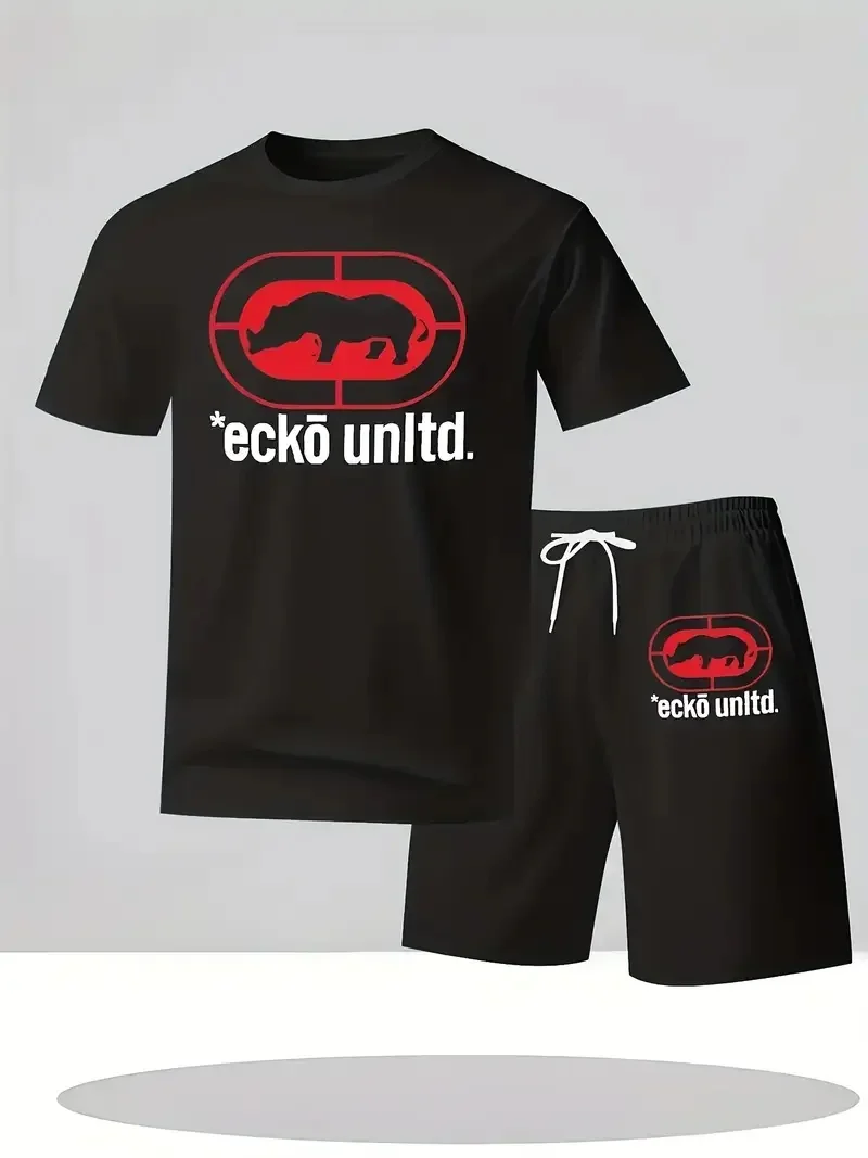 

New Arrival Men's Short - Sleeve T - Shirt & Shorts Set |Fashion Design for Summer, Perfect for Young Trendsetters