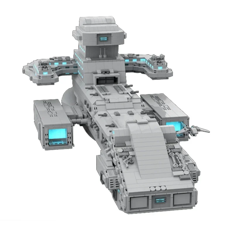 Modelo militar espacial Moc ladrillos de construcción X-303 acorazado crucero tecnología bloques modulares regalo Navidad juguete DIY conjuntos de montaje