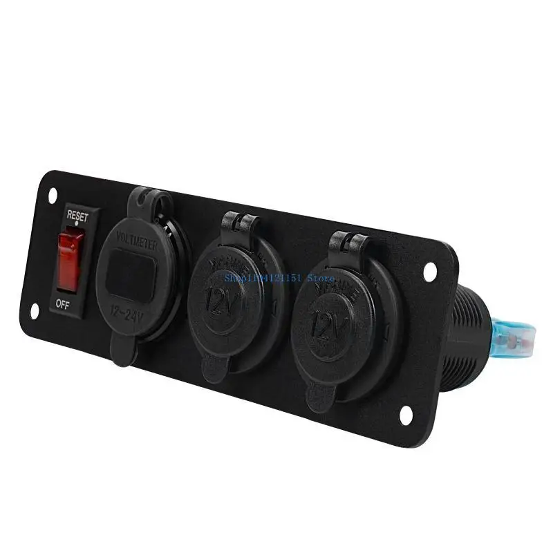 

A2BD 5V/3.4A;9V/2.5A;12V/2 Socket Power Outlet Cigarette Socket Panel