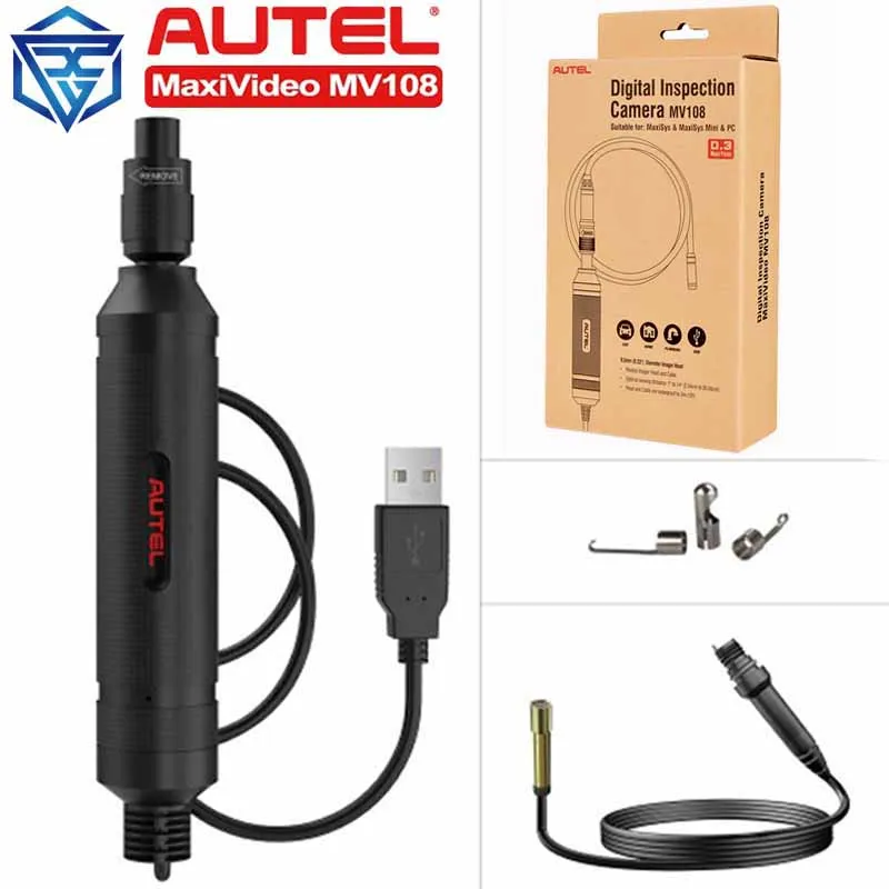 

Autel MaxiVideo MV108 Digital Inspection Camera Video Scope for Autel MS909 MK908 MS906TS MS906BT MS908P 8.5mm ( 0.33") Diameter