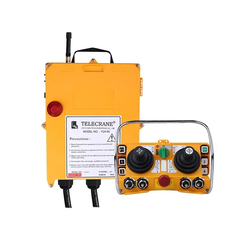 12V Industrial Remote Control Hoist Crane Controller with Dual joysticks for Lifting Crane Applications 1 Transmitter+1 Receiver