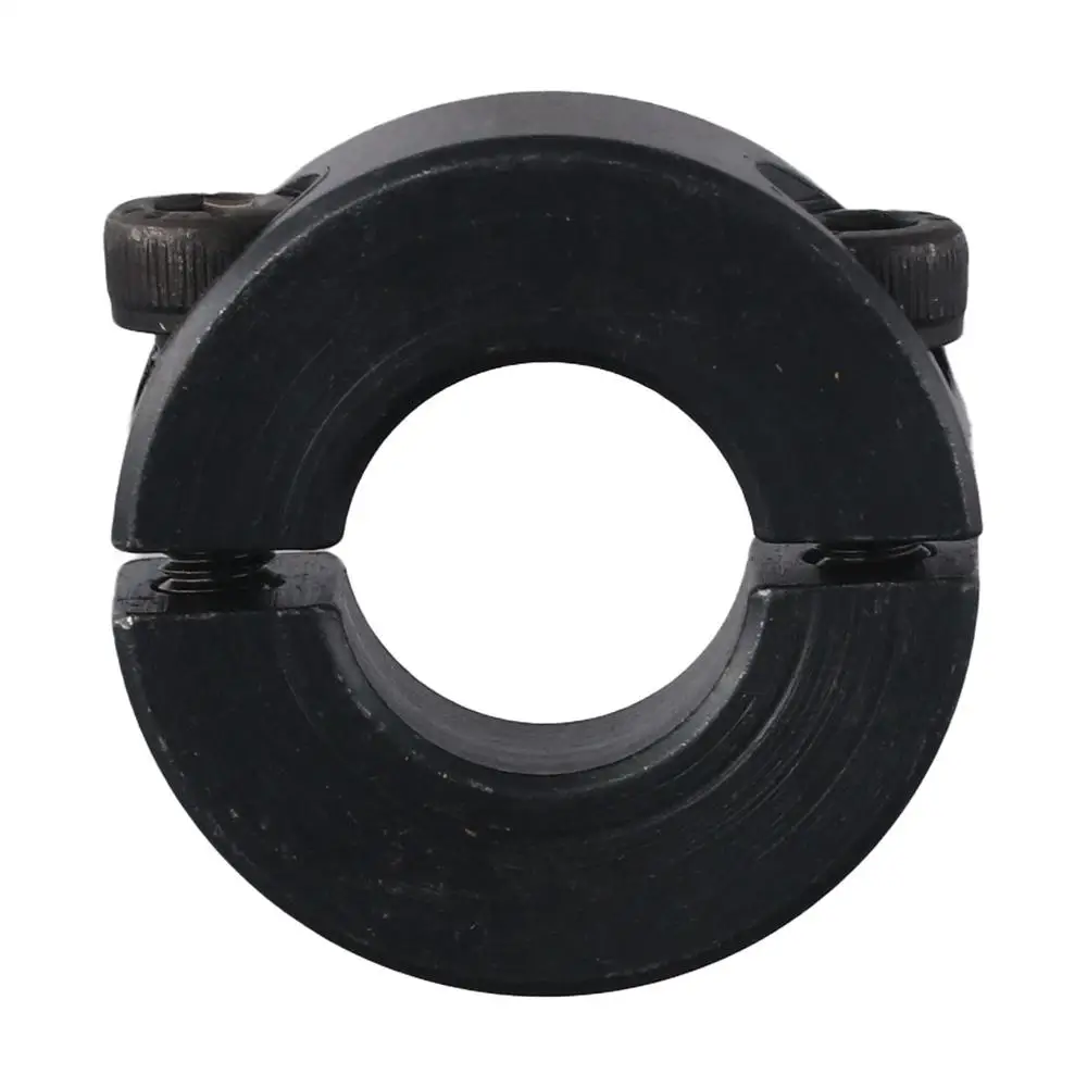 Carbon Steel Shaft Collars Black Inner Diameter 6-55mm Double Split Clamping Collar Hole Retaining Clamp Conveyor Belt Systems