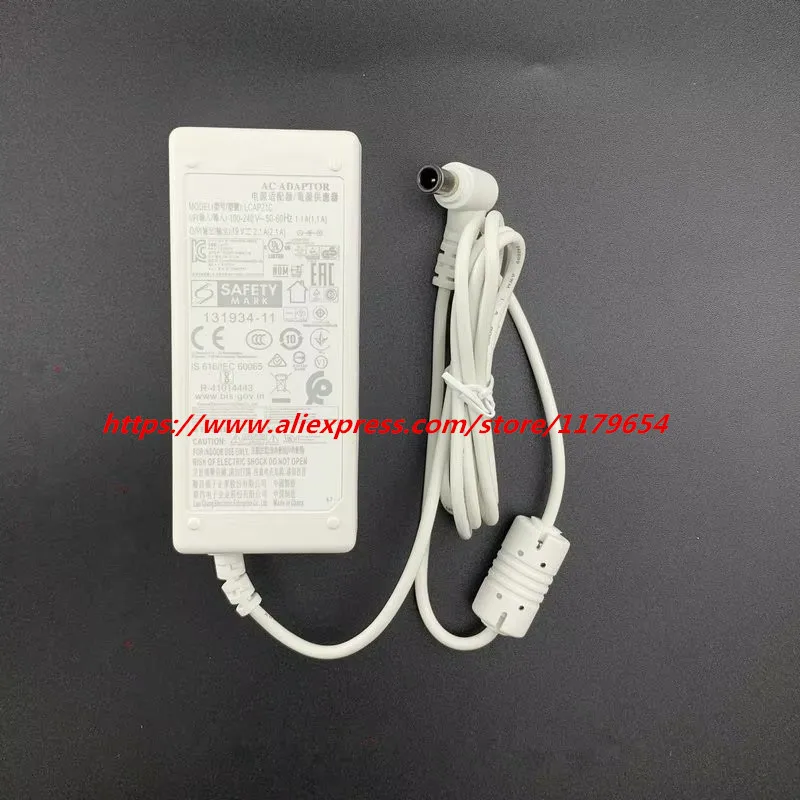 Genuine LCAP21C LCAP21B AC Adapter 19V 2.1A for LG 27UL500 32ML600M 27UL500 27UD68 27MP35 28LM520S Monitor ADS-45SN-19-3 19040G