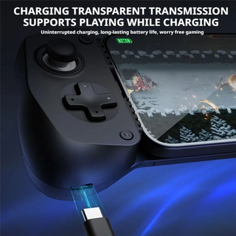 ABKQ-ยืดเกมคอนโทรลโทรศัพท์มือถือภายนอกสําหรับและสวิทช์ 2 Key Interchange Mobile Gamepad Controller